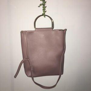 Blush pink handbag